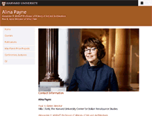 Tablet Screenshot of alinapayne.com